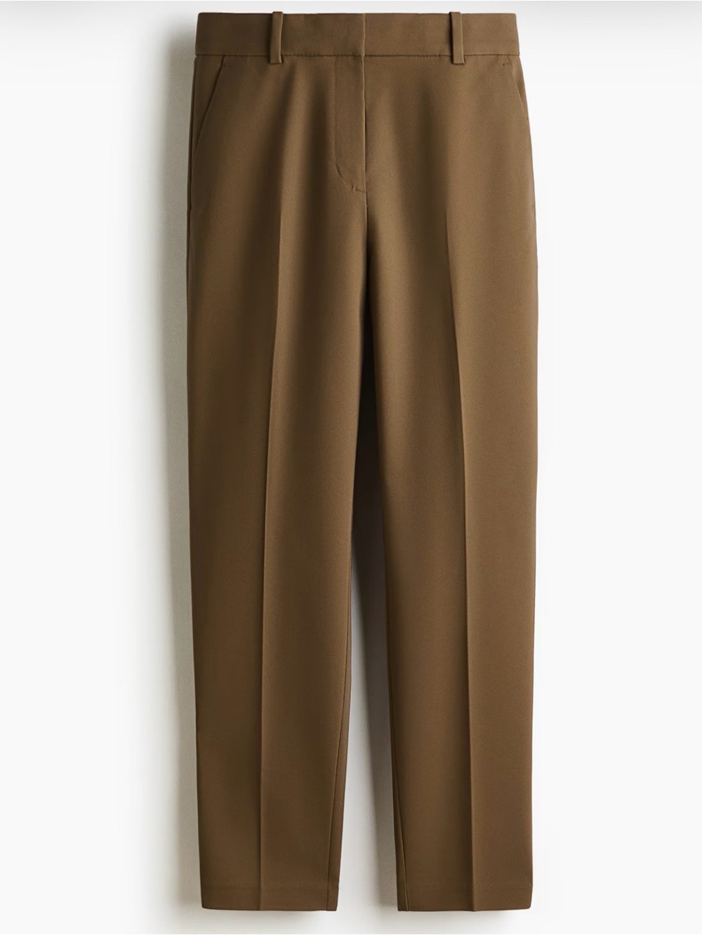 Classic Straight-Leg Dress Pants - olive